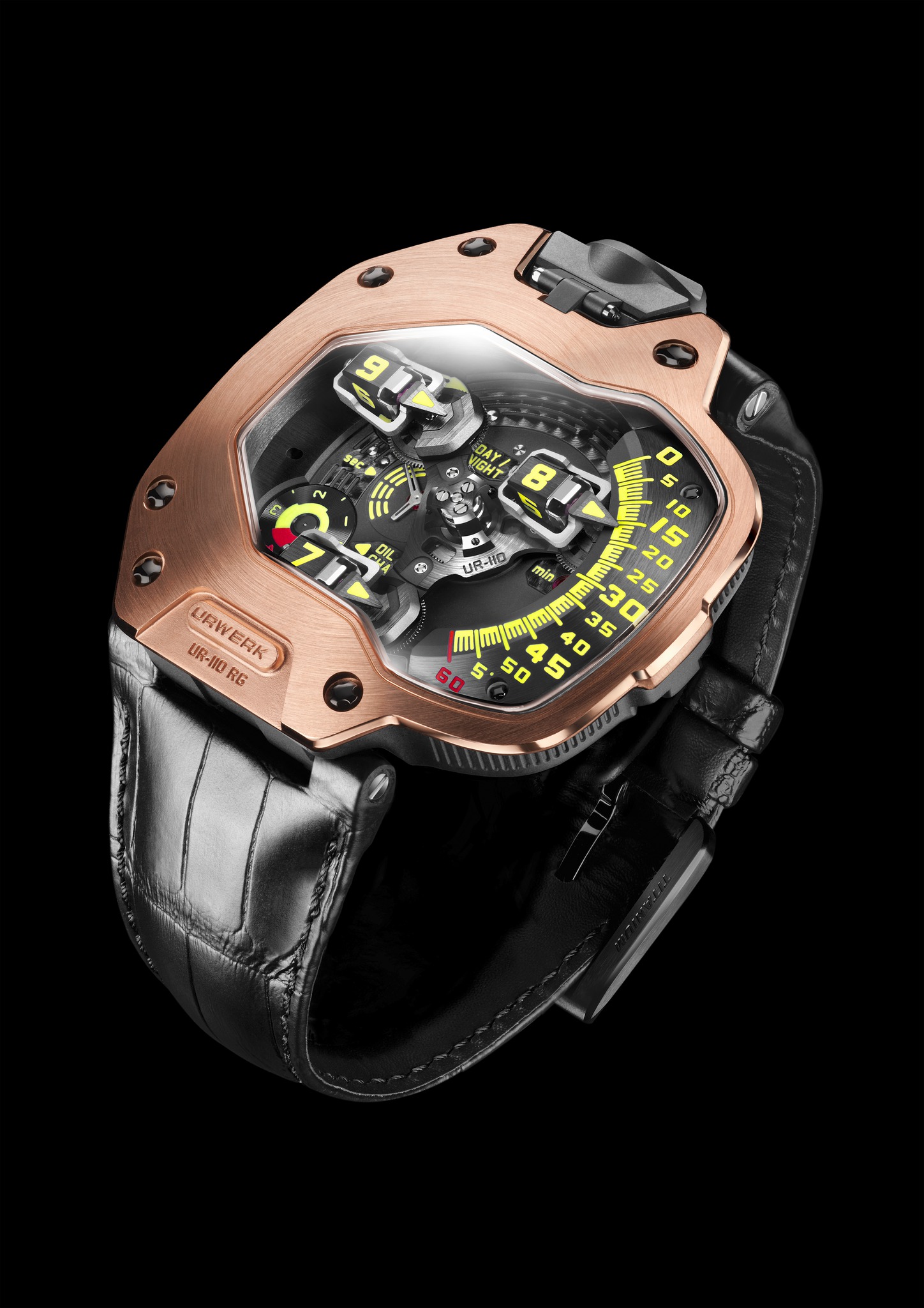 Replica Urwerk UR-110 RG Black DLC Titanium Watch